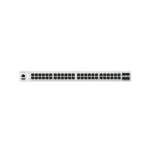 Fortinet FS-148F-FPOE, Fortinet FortiSwitch, 48x GE PoE/4x SFP+/740W PoE Output