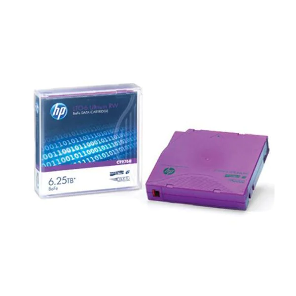 HP C7976BW, HPE LTO-6 Ultrium Tape Cartridge, 6.25TB WORM/ BaFe/ Data Cartridge