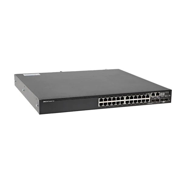 Dell N3024EP-ON, Dell N3024EP-ON Switch, 24x1GbE PoE+/2x10GbE SFP+/L3 Stacking