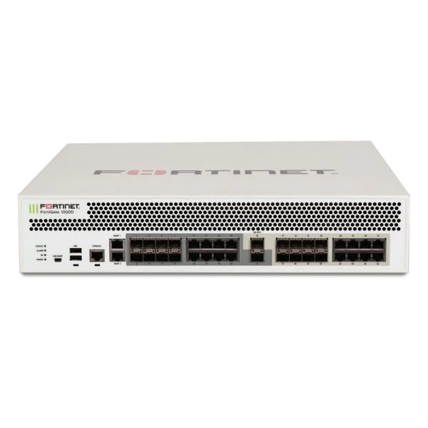 Fortinet FG-1000D, Fortinet FG-1000D Firewall, 2x10GE SFP+, 16xGE SFP, Dual AC Power