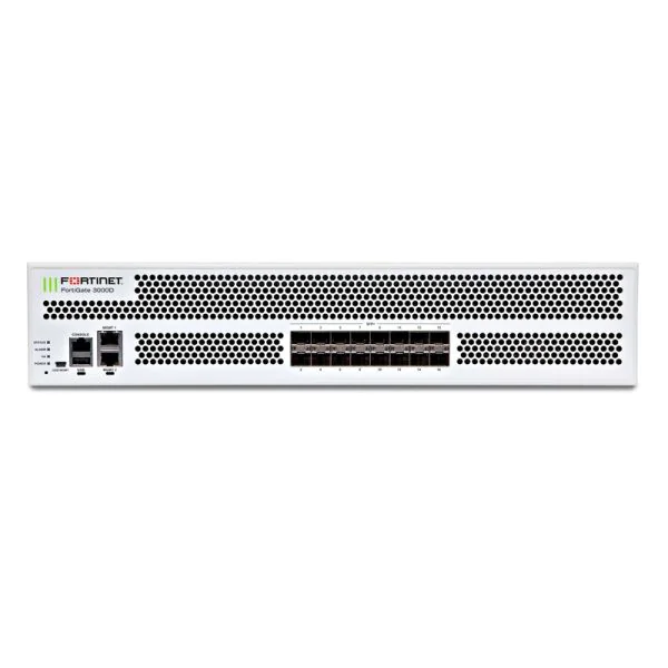 Fortinet FG-3000D, Fortinet FG Series Firewall, 16x10GE SFP+/2xGE RJ45 Mgmt/480GB SSD