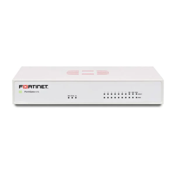 Fortinet FG-61E, Fortinet FG-61E Firewall, 10 x GE RJ45, 128GB SSD, Max 10 FortiAPs