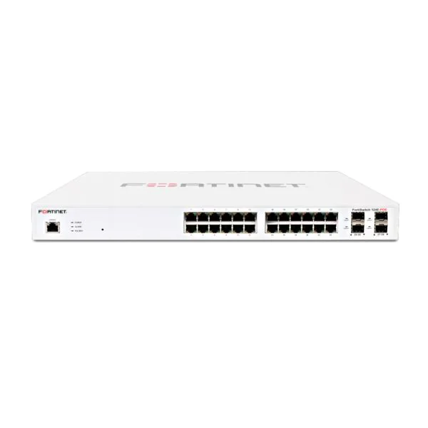 Fortinet FS-124E-POE, Fortinet FS-124E-POE Switch, 24xGE RJ45/4xSFP/12xPoE/185W