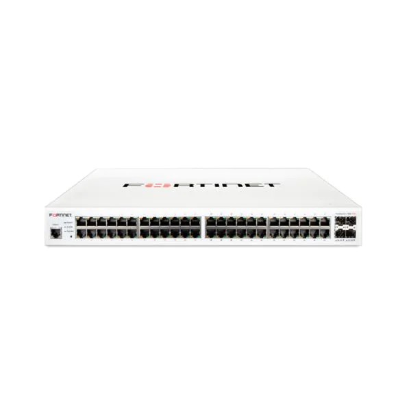 Fortinet FS-148E-POE, Fortinet FS-148E Switch, 48xGE RJ45/4xSFP/24xPoE/370W