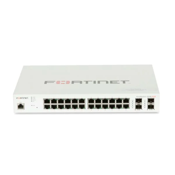 Fortinet FS-224E-POE, Fortinet FS Switch, 24xGE PoE/4xGE SFP/Outstanding Security