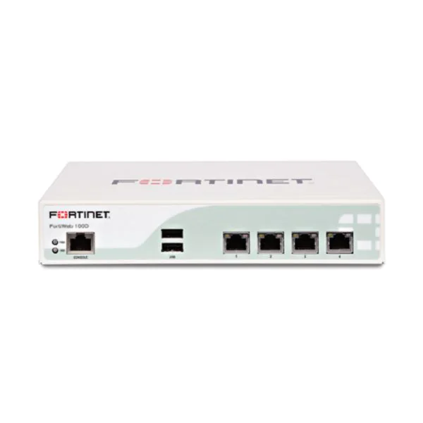 Fortinet FWB-100D, Fortinet FWB-100D Web Application Firewall, 4xGE RJ45/16GB Storage