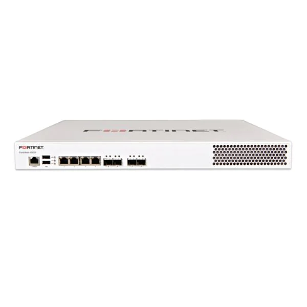 Fortinet FWB-400D, Fortinet FortiWeb Web Application Firewall, 4 x GE RJ45, 4 x SFP GbE, 8GB RAM