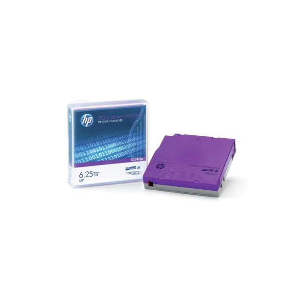 HP C7976W, HPE LTO-6 Tape Cartridge, 6.25TB capacity/WORM/MP