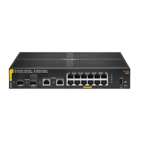 HP R8N89A, Aruba CX 6000 Switch, 24x1G RJ45/4xSFP/Layer 2